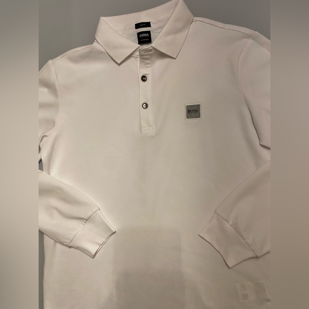 BOSS Boss Slim-Fit Passerby Long Sleeve polo shirt - Picture 10 of 15